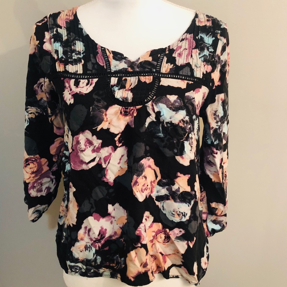 Love, Fire Colorful Floral Top